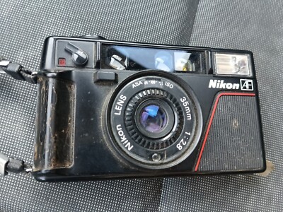 Nikon L35AF vintage Film Camera 35mm f/2.8 Pikaichi made in Japan