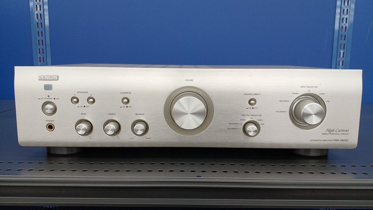 DENON Model PMA-390SE Integrated Amplifier Silver Good Condition