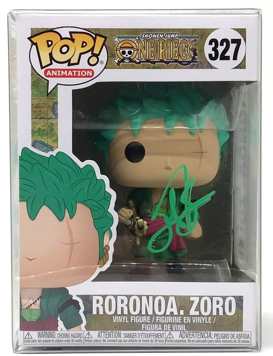 Funko Pop! One Piece Roronoa Zoro #327 Signed by Mackenyu PSA with
