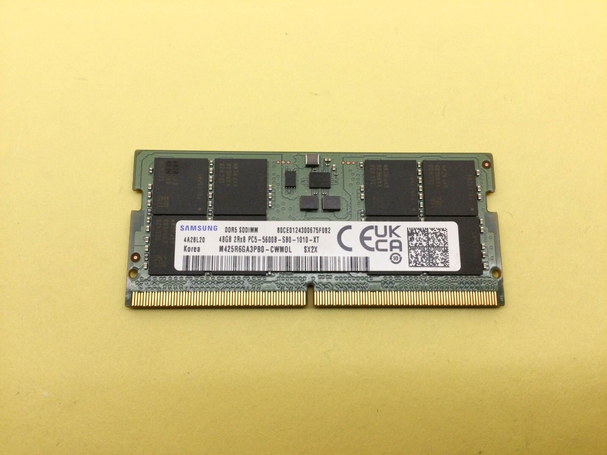 Samsung 48GB(1x48GB) 2Rx8 PC5-5600B DDR5 SODIMM Laptop Memory