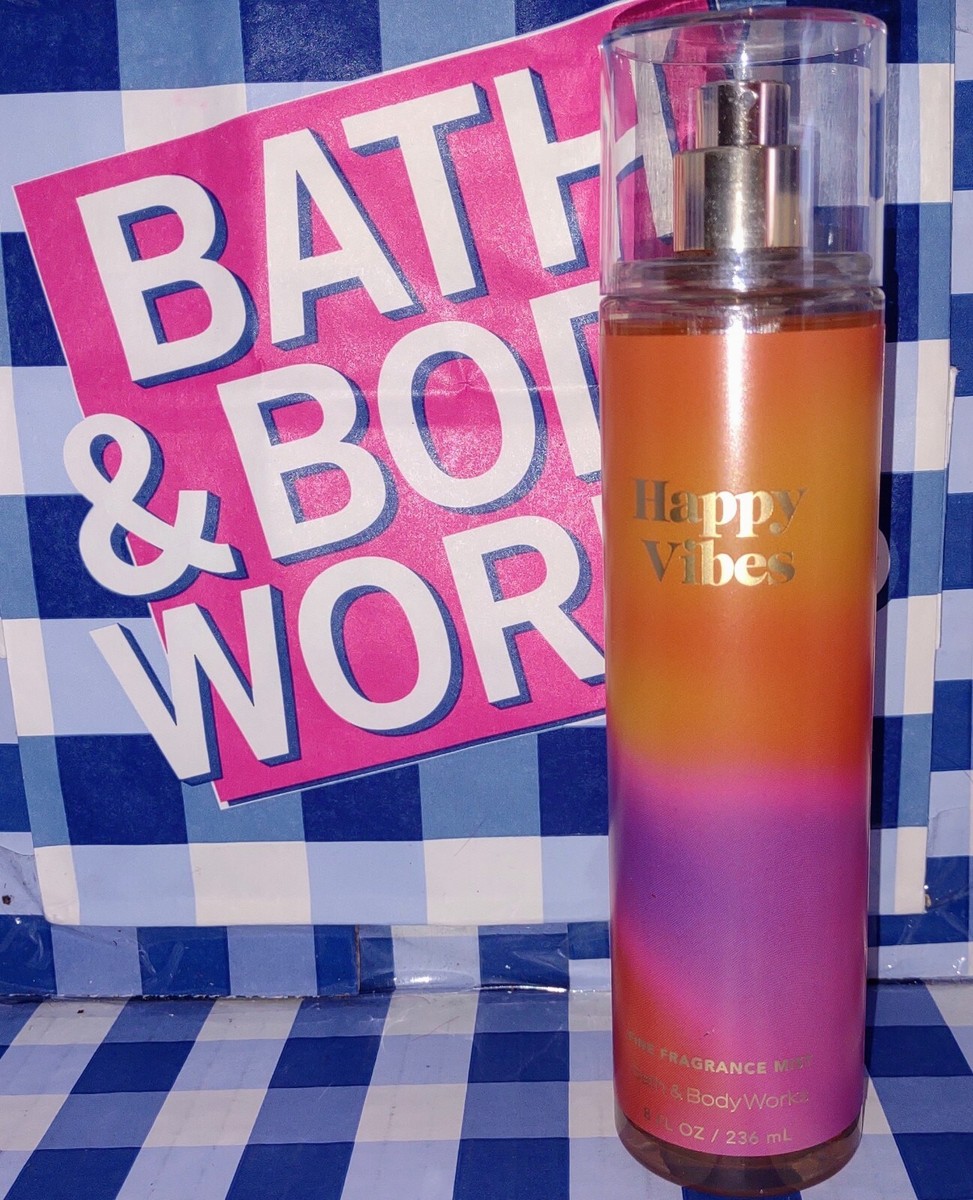 Bath and Body Works Bundle HAPPY VIBES 4 piece gift set retail