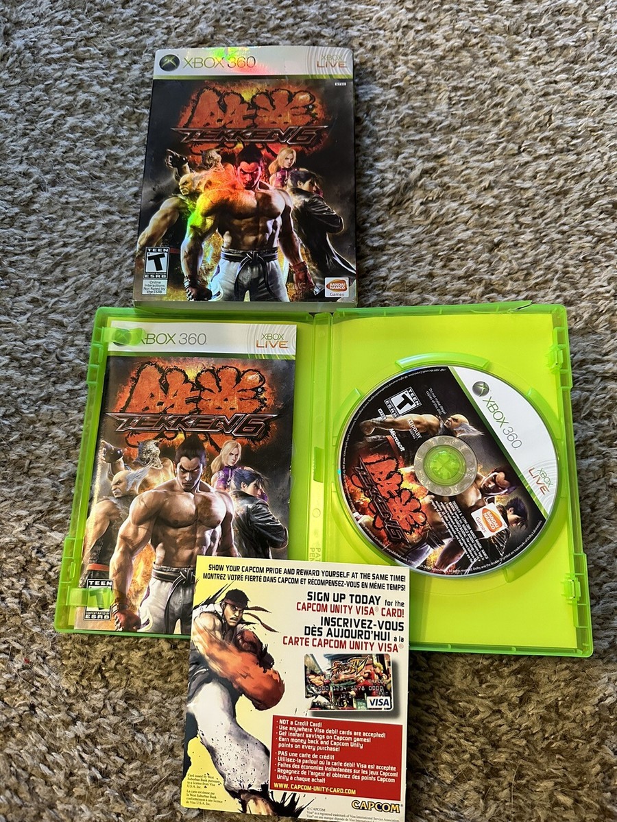 Tekken 6 Xbox 360 W/ Limited Edition Slip Cover 722674210263| eBay