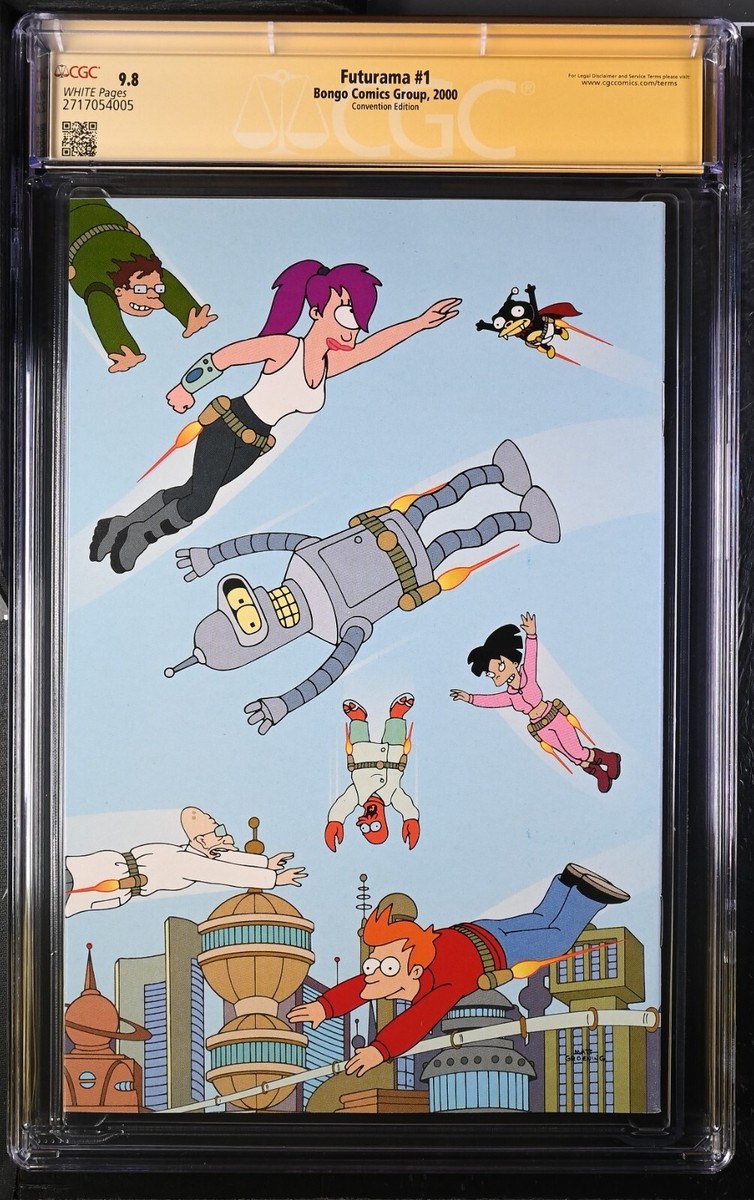 Futurama #1 Variant ORIGINAL Matt Groening SKETCH +1 CGC SS 9.8