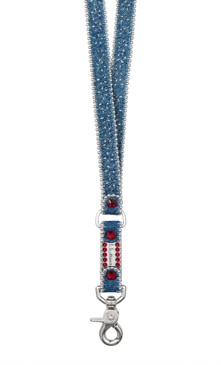 SUPREME B.B. SIMON DENIM LANYARD (WASHED INDIGO) SS25 DENIM