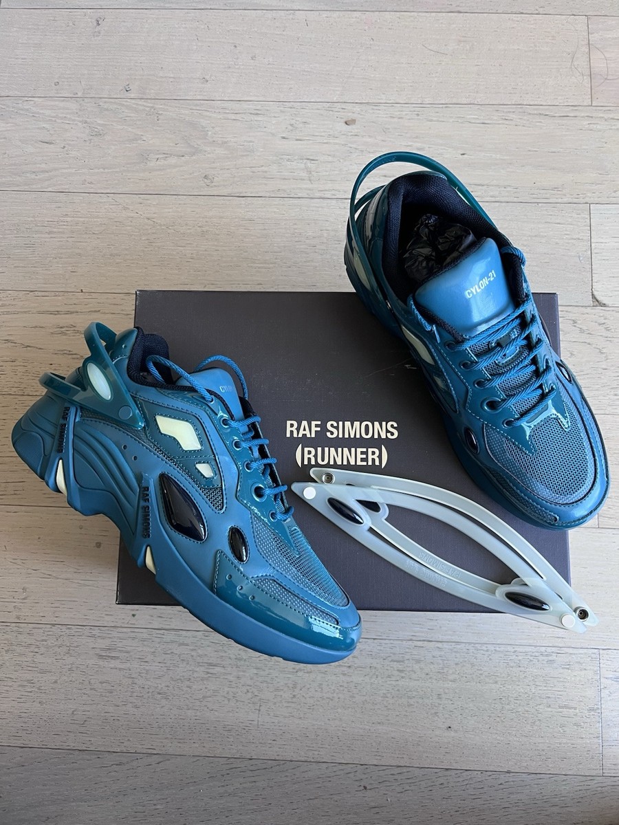 Raf Simons Petrol Blue Cylon 21 Runner Sneakers Shoes Trainers 22