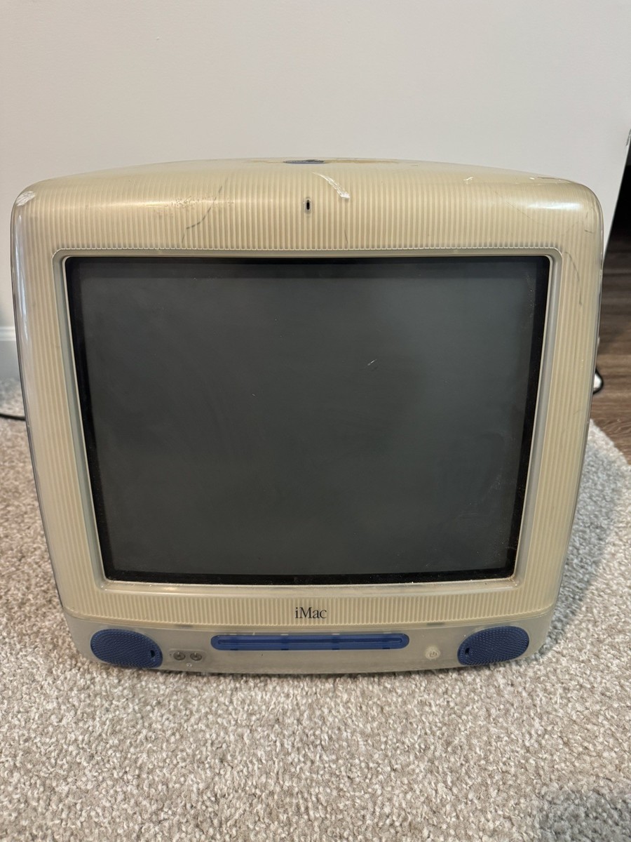 Vintage APPLE iMac G3 BLUE M5521 Semi tested | eBay