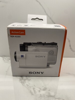 Sony HDR-AS300 Camcorder - White (with Waterproof Case) for sale