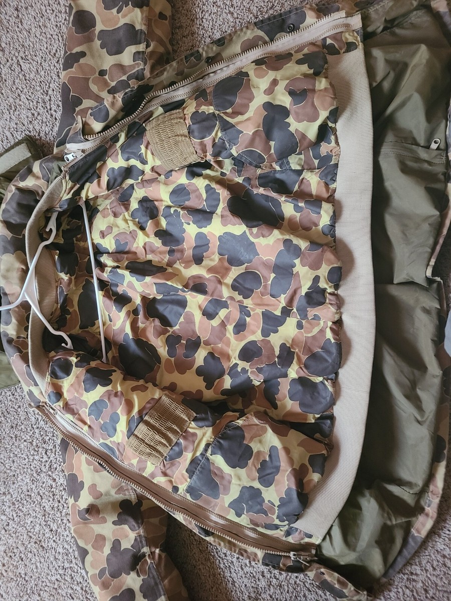Columbia GoreTex Duck Hunting Camo Vintage Parka With Bomber