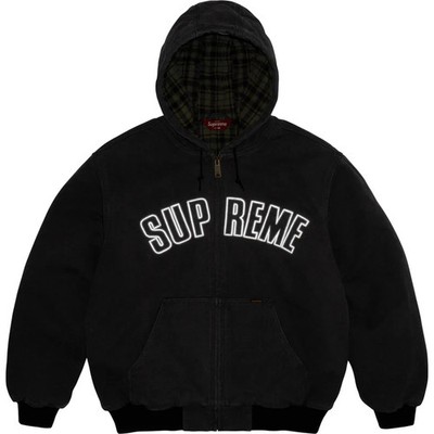 Supreme Reflective Arc Hooded Work Jacket Black | eBay