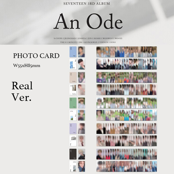 SEVENTEEN - 3rd ALBUM AN ODE REAL VER. PHOTO CARD | eBay