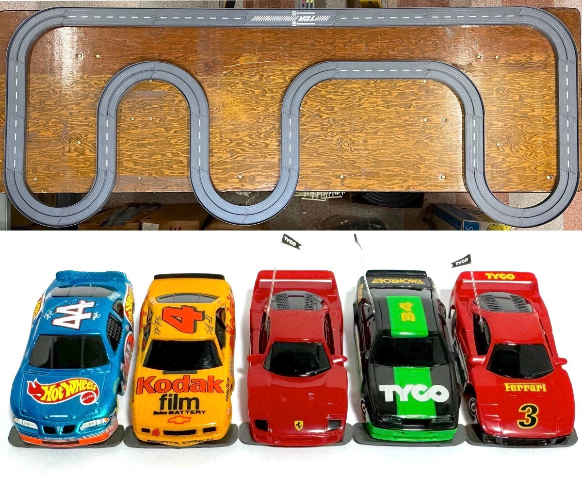 1993 UNUSED TYCO TCR Slotless Slot Car Total Control RACE SET 22ft
