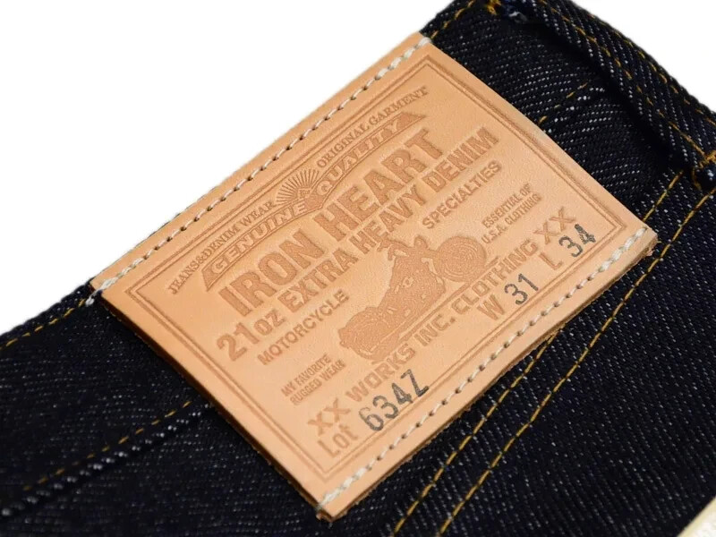 Iron Heart 634Z 21oz Extra Heavy Denim Jeans Straight Motorcycle