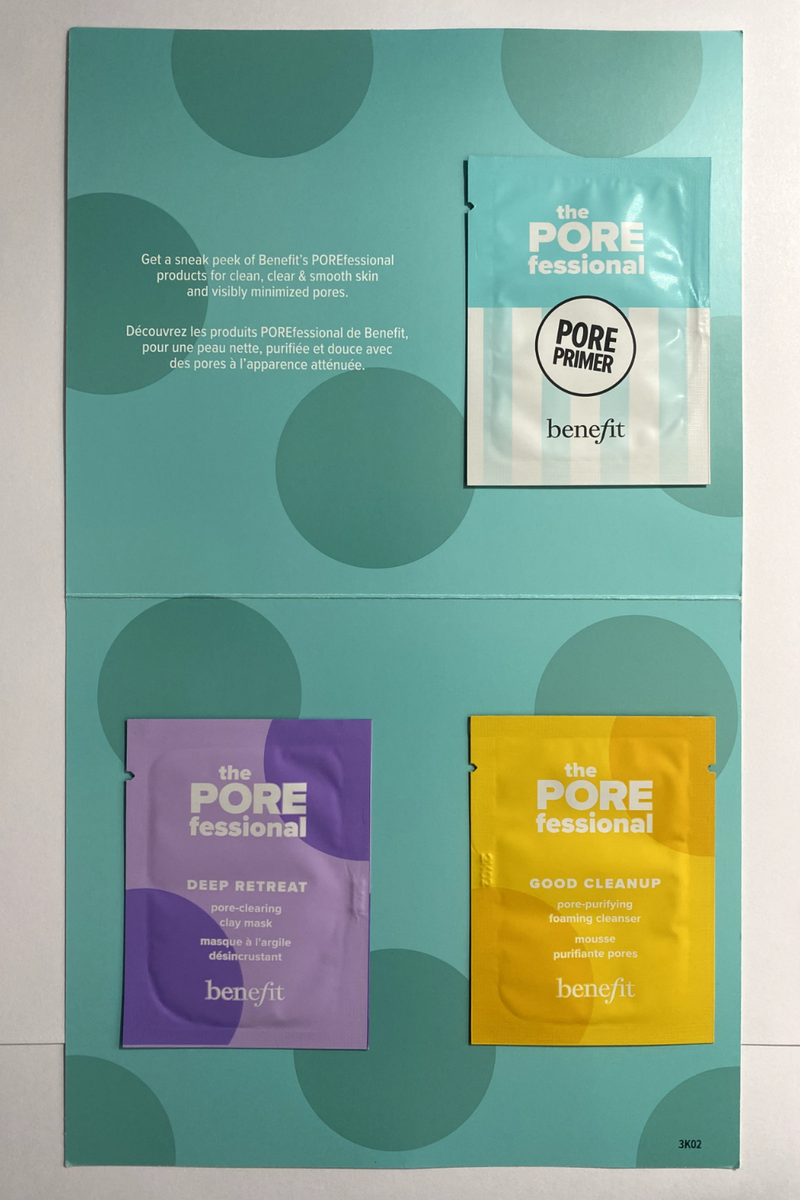 BENEFIT The PORE fessional SNEAK PEEK 3 SAMPLE set | eBay