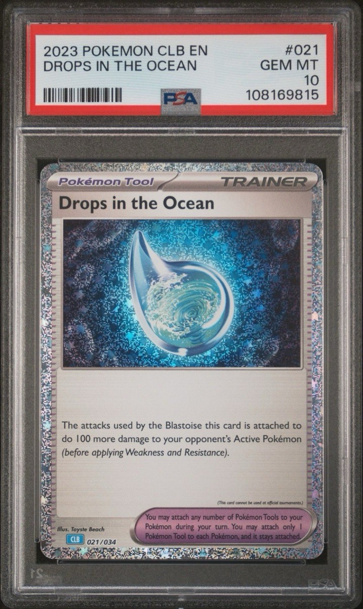 Drops In The Ocean 021/034 CLB Holo Pokemon Trading Card Game