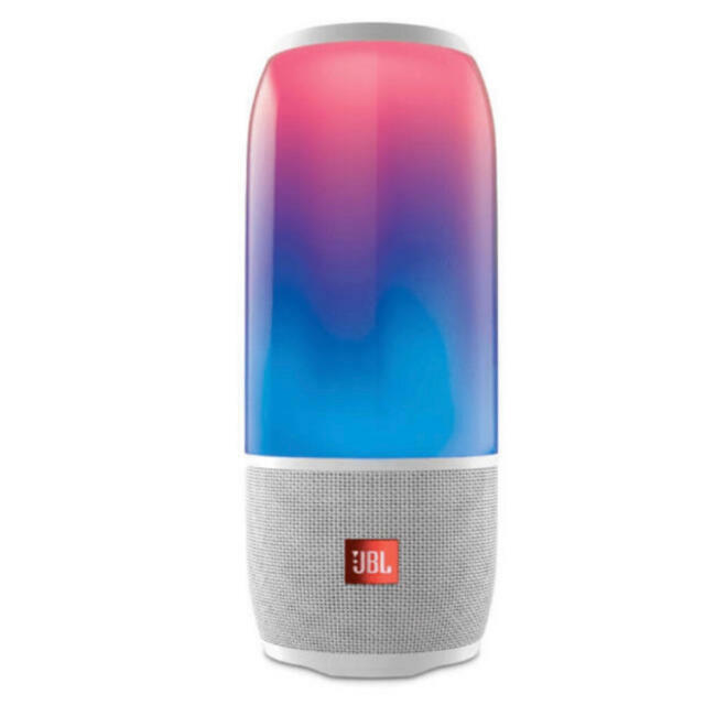JBL PULSE 3 White Speaker Bluetooth Multicolor LED Portable and