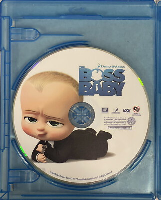 Boss Baby Blu-Ray AND DVD included. Children. Kids. Animated. Fast