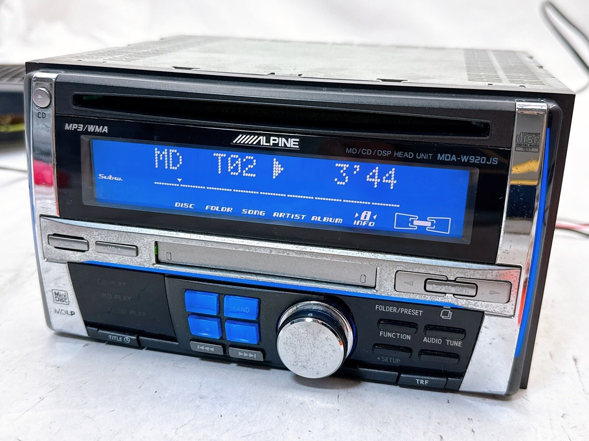 ALPINE MDA-W920JS 2DIN Car Audio CD/MD Deck Equalizer MDLP