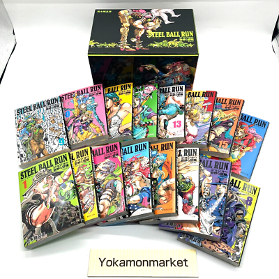 STEEL BALL RUN Paperback Edition Vol.1-16 Complete Boxed Set JoJo