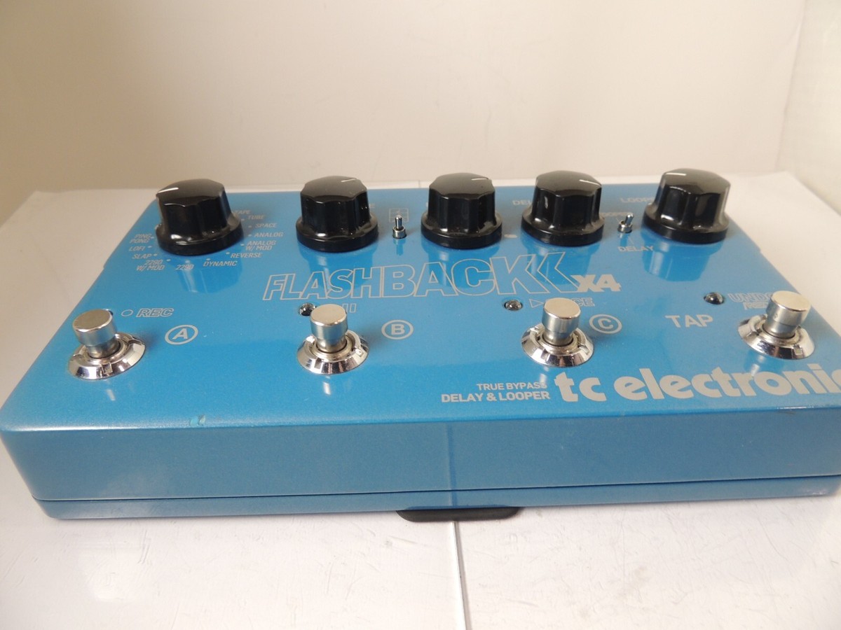 TC Electronics Flashback x4 Delay/Looper Effects Pedal Guitar Free