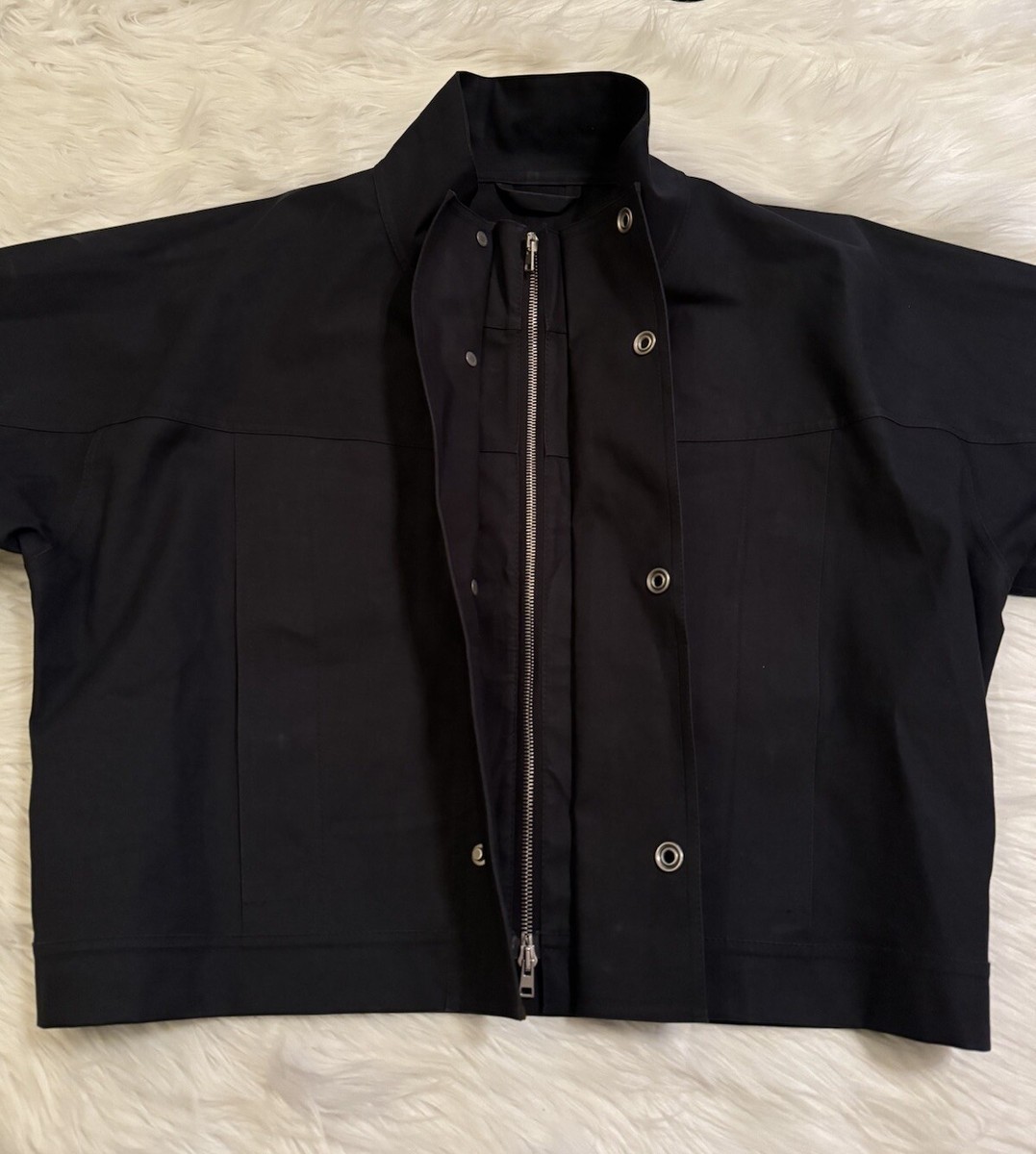 Kiko Kostadinov Mackintosh 0002 Bonded Cropped Jacket Black Small