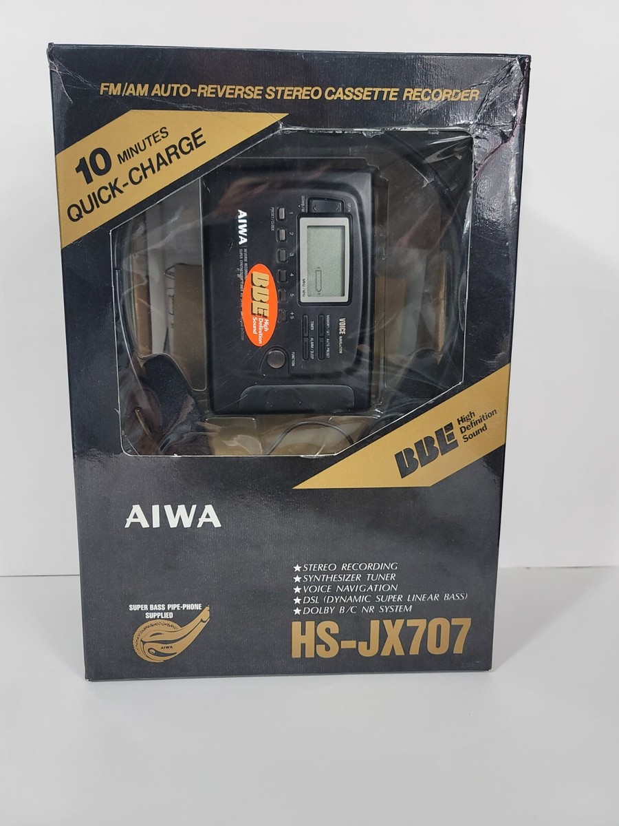 Aiwa HS-JX 707 Stereo Cassette Walkman Recorder - Mint Excellent