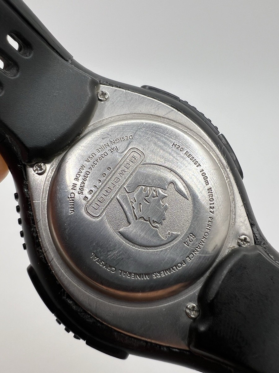 Nike Triax Bowerman Series Sport All Black Digital Watch Y2k