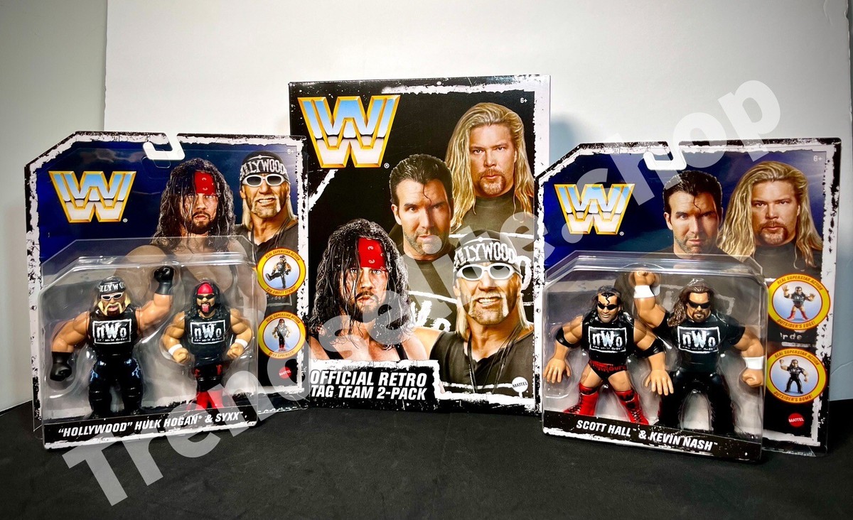 2023 WWE NWO Retro 4-Pack Exclusive - SCOTT HALL, KEVIN NASH, HULK