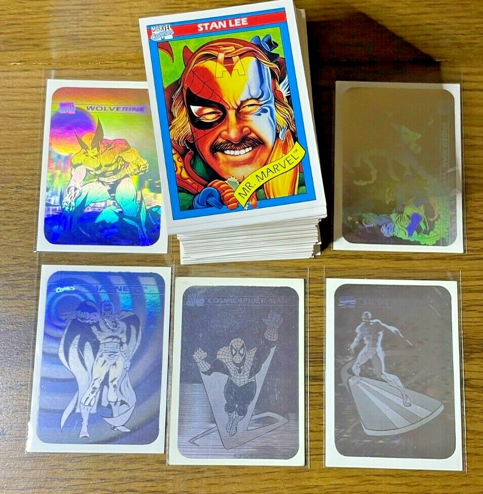 1990 Impel Marvel Universe Series 1 Complete Set 162 Cards Plus 5