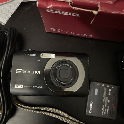 Casio EXILIM EX-Z90 12.1 MP Digital Camera - Black (Battery) for
