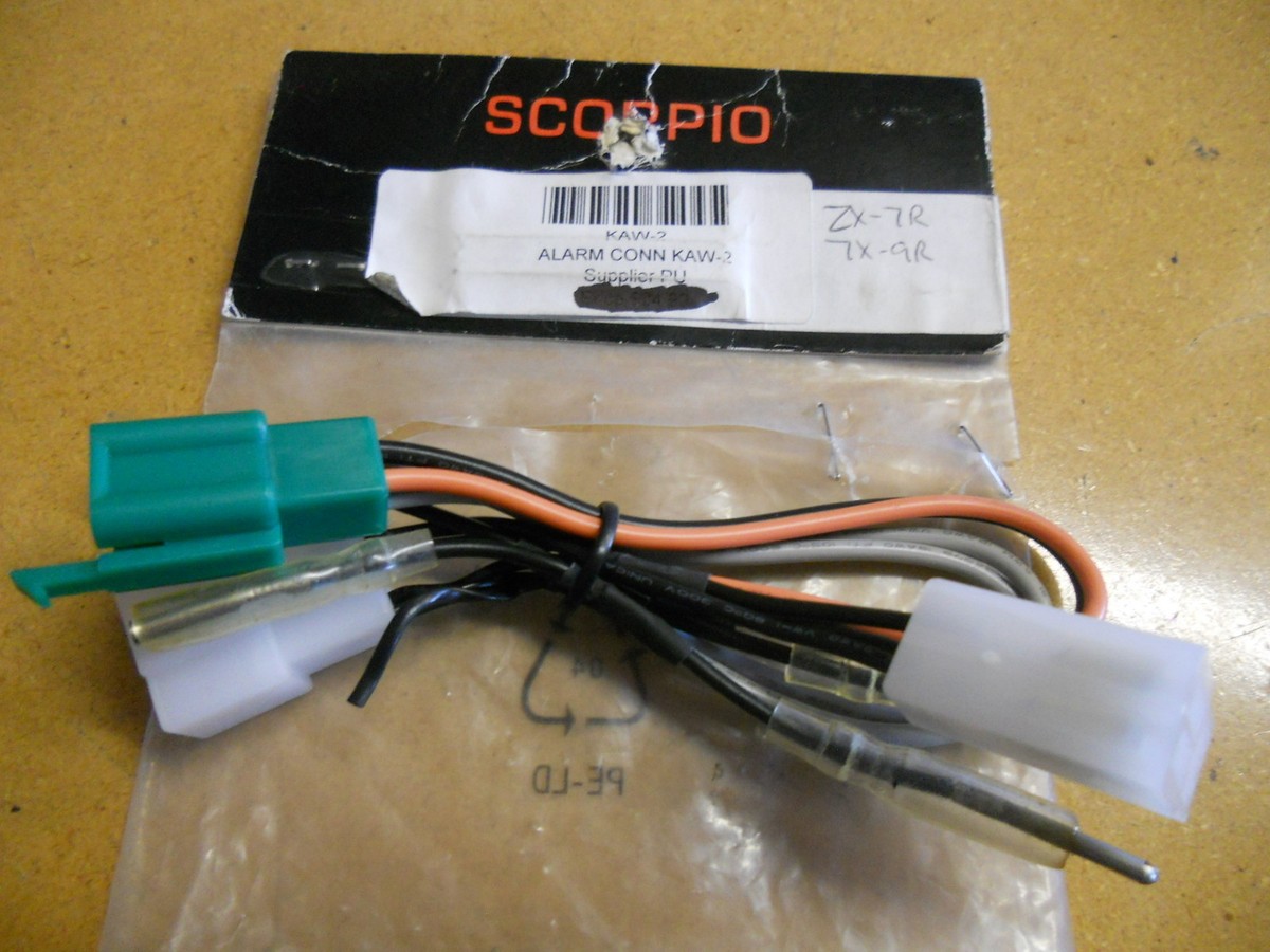ハピエバ確認用 NOS Scorpio Alarm Connector Kawasaki ZX7 1998-2002