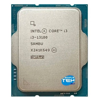 Intel Core I3-13100F Processor CPU SRMBV LGA 1700 13th Gen 4C/8T