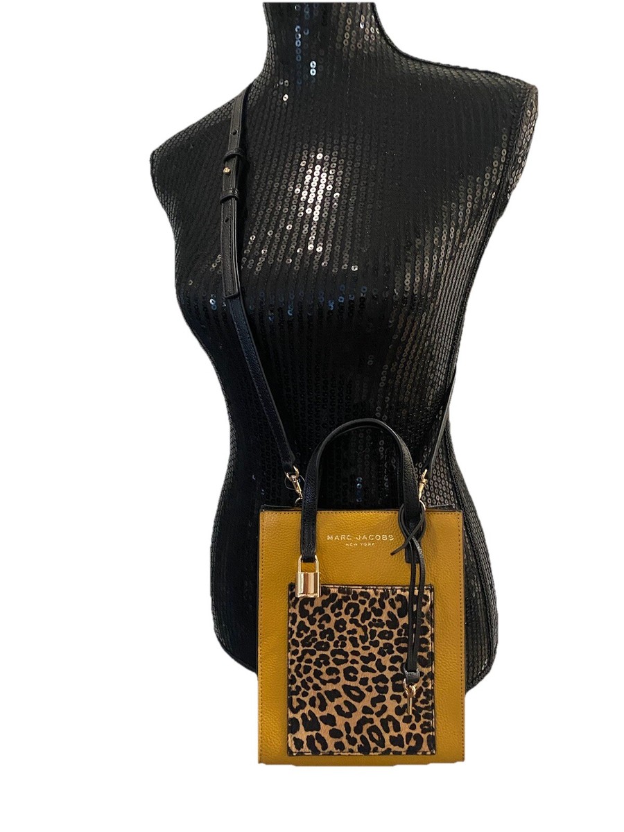 NWT Marc Jacobs Micro Leather Tote w/ Leopard 🐆 Print Pocket