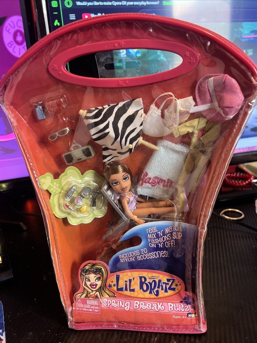 New in Package Lil Bratz Spring Break Blitz Yasmine Mini Doll