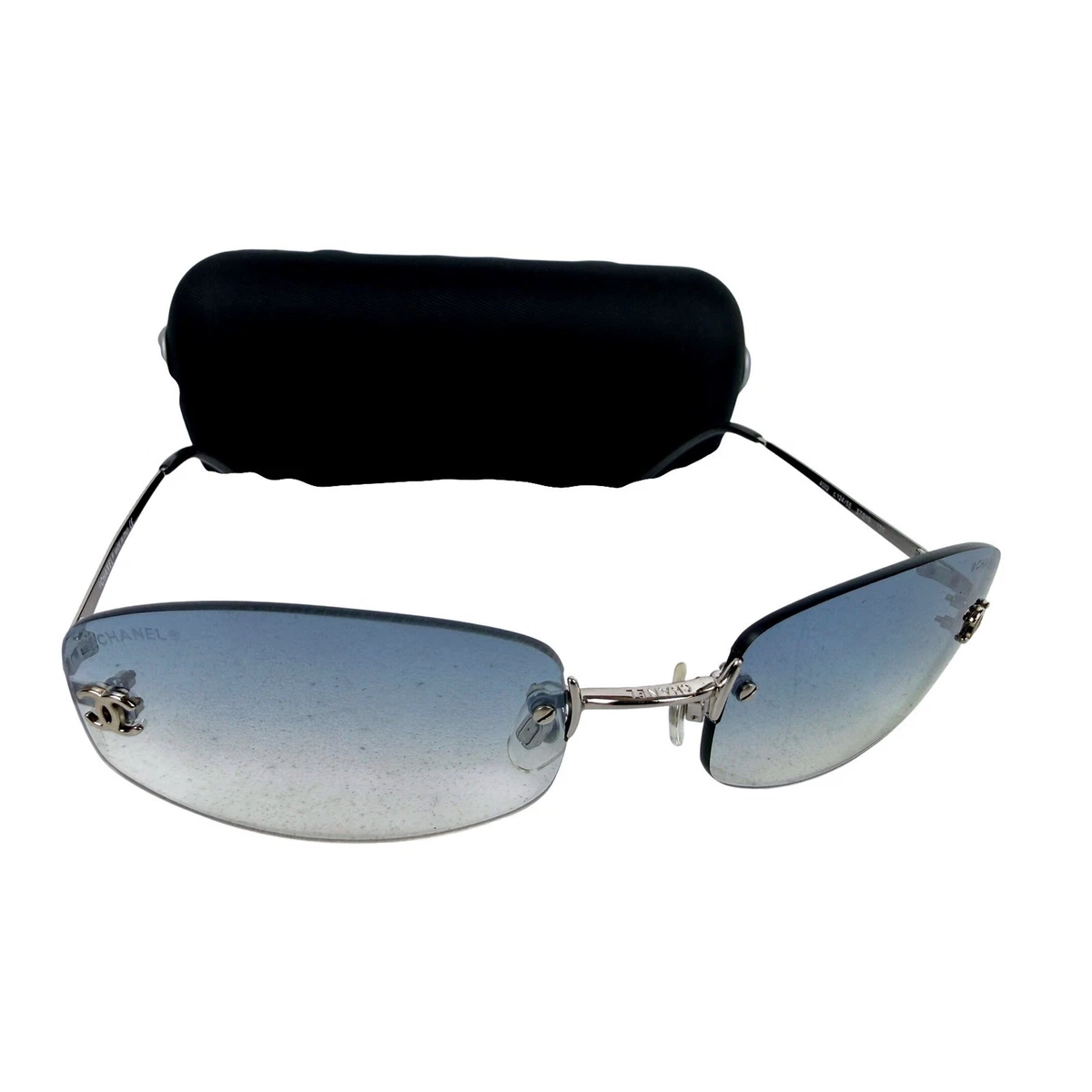 CHANEL Rimless Silver Sunglasses for Women | eBay
