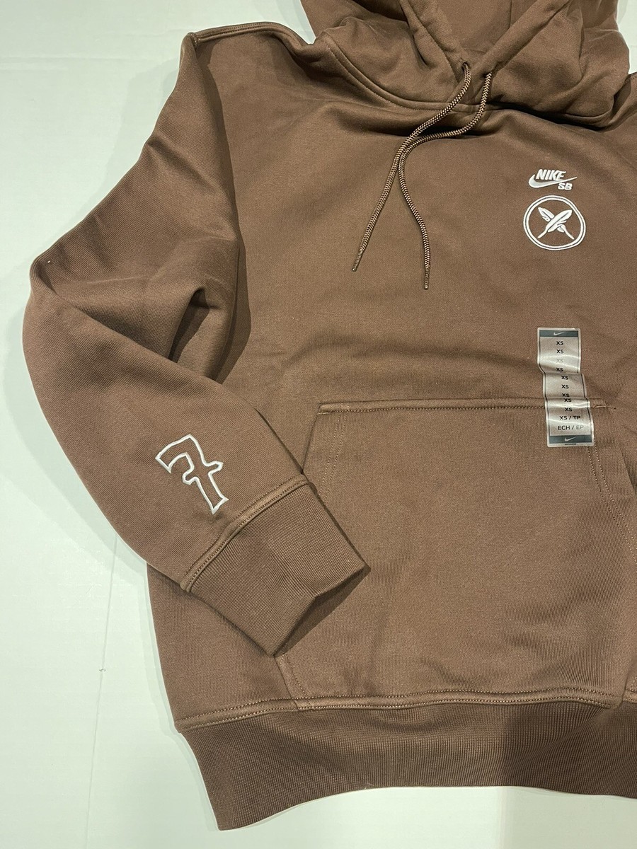 Nike SB x Yuto GFX Pullover Hoodie - Cacao Wow Size XS (FN0551-259