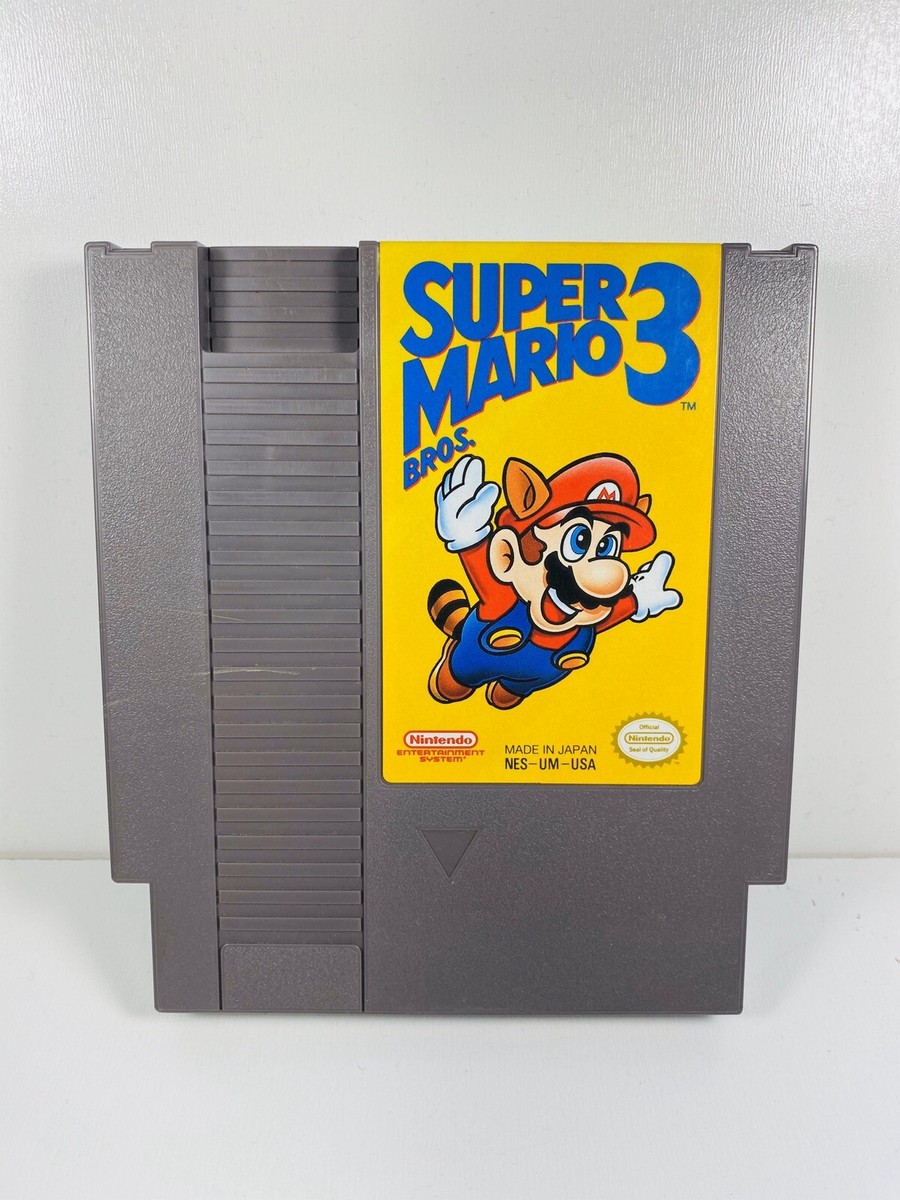 Super Mario Bros. 3 -- Nintendo NES RARE First Print Left Bros