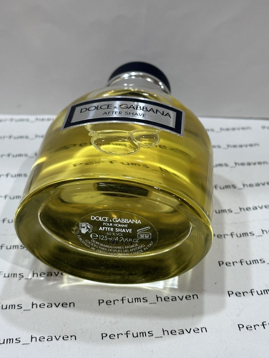 Dolce & Gabbana Pour Homme After Shave 4.2 oz / 125ml Made in