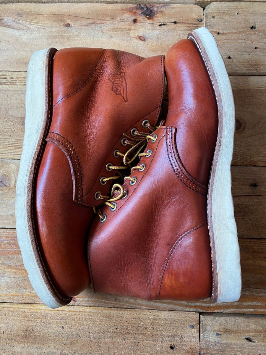 Redwing roundtoe brown leather boots style 8166 UK 8 US 9 | eBay