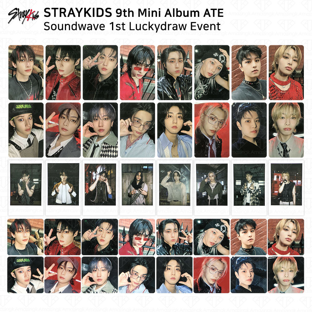 Stray Kids 9th Mini Album ATE Soundwave 1st Lucky Draw Photocard