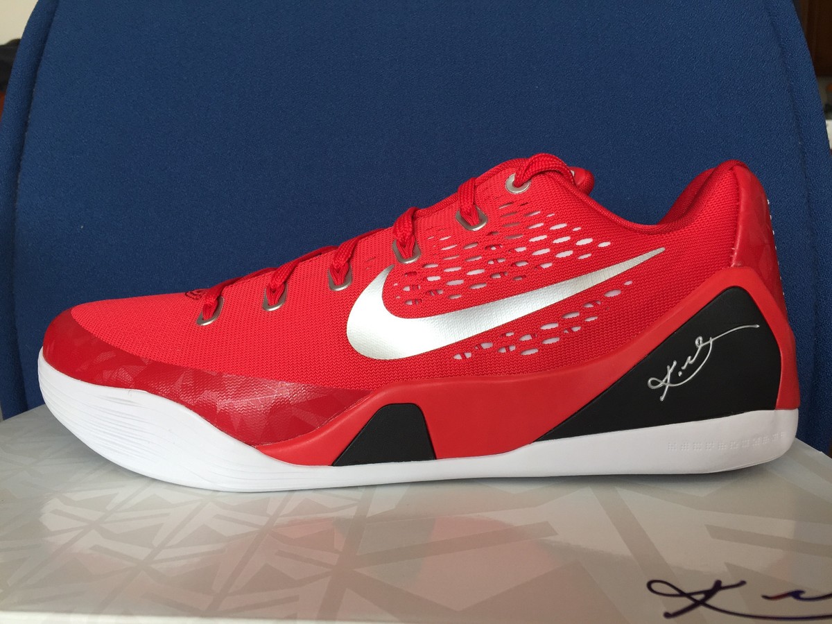 NIKE KOBE IX 9 EM Low ALL STAR 14 RED X OCTOBER White Black Elite