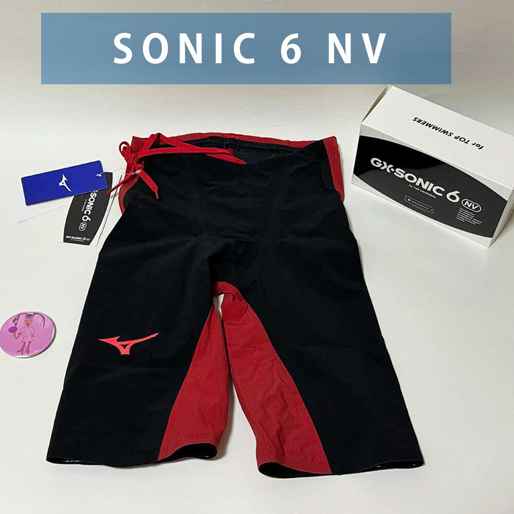 MIZUNO Swimsuit Men GX SONIC 6 NV World Aquatics Approved Black