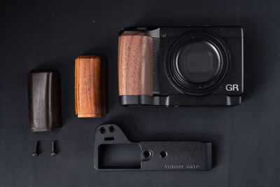 Wood Camera Grip For RICOH GR3 GRIII GR3X Camera with Aluminum