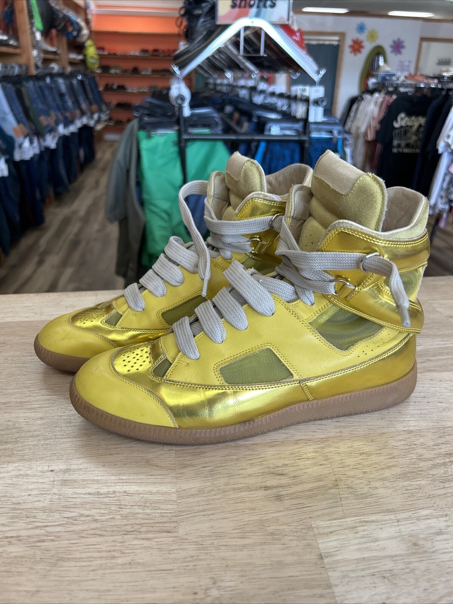 Maison Margiela Size 7 22 Yellow Replica High Top Sneakers | eBay