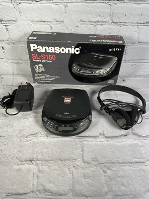 Vintage Panasonic Mash SL-S160 Portable CD Player Headphones