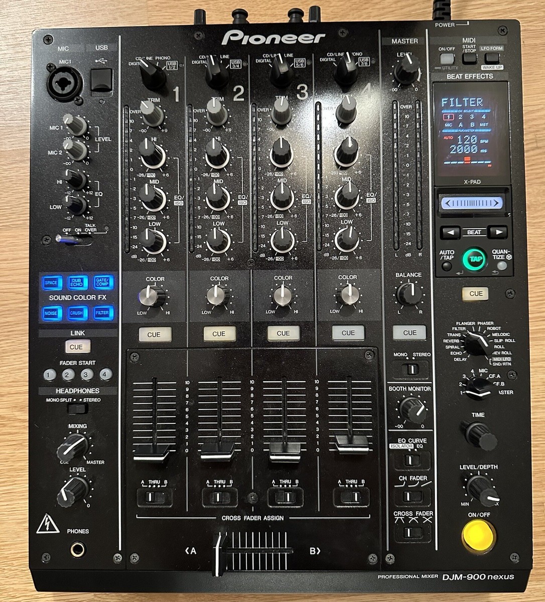 Pioneer DJM-900NXS Professional DJ Mixer 4-Channel 4ch DJM900NXS
