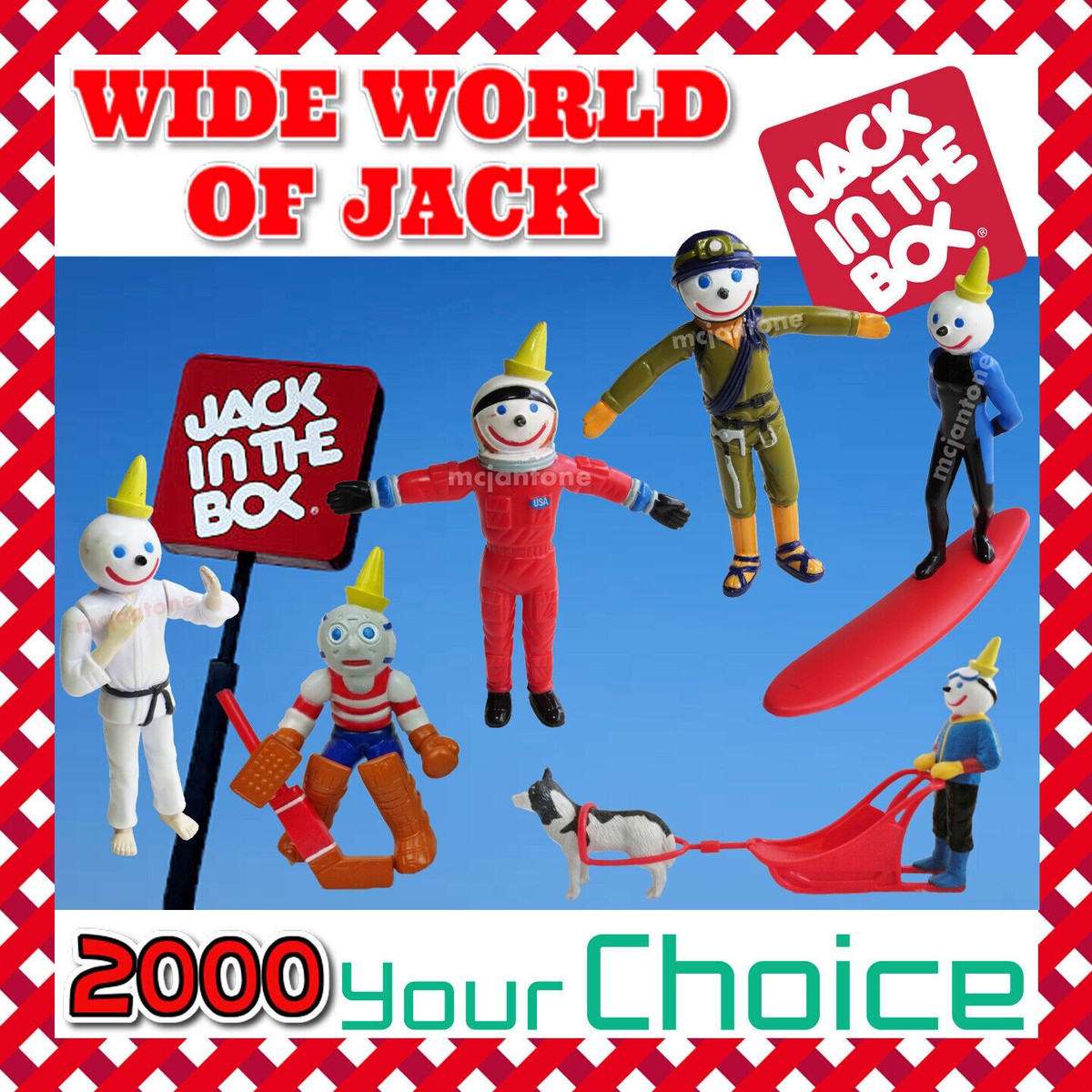 Jack in the Box 2000 WIDE WORLD of JACK Sports HOCKEY Figure YOUR