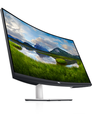 Dell 32 Curved 4K UHD Monitor - S3221QS, AMD FreeSync, 5W Speakers