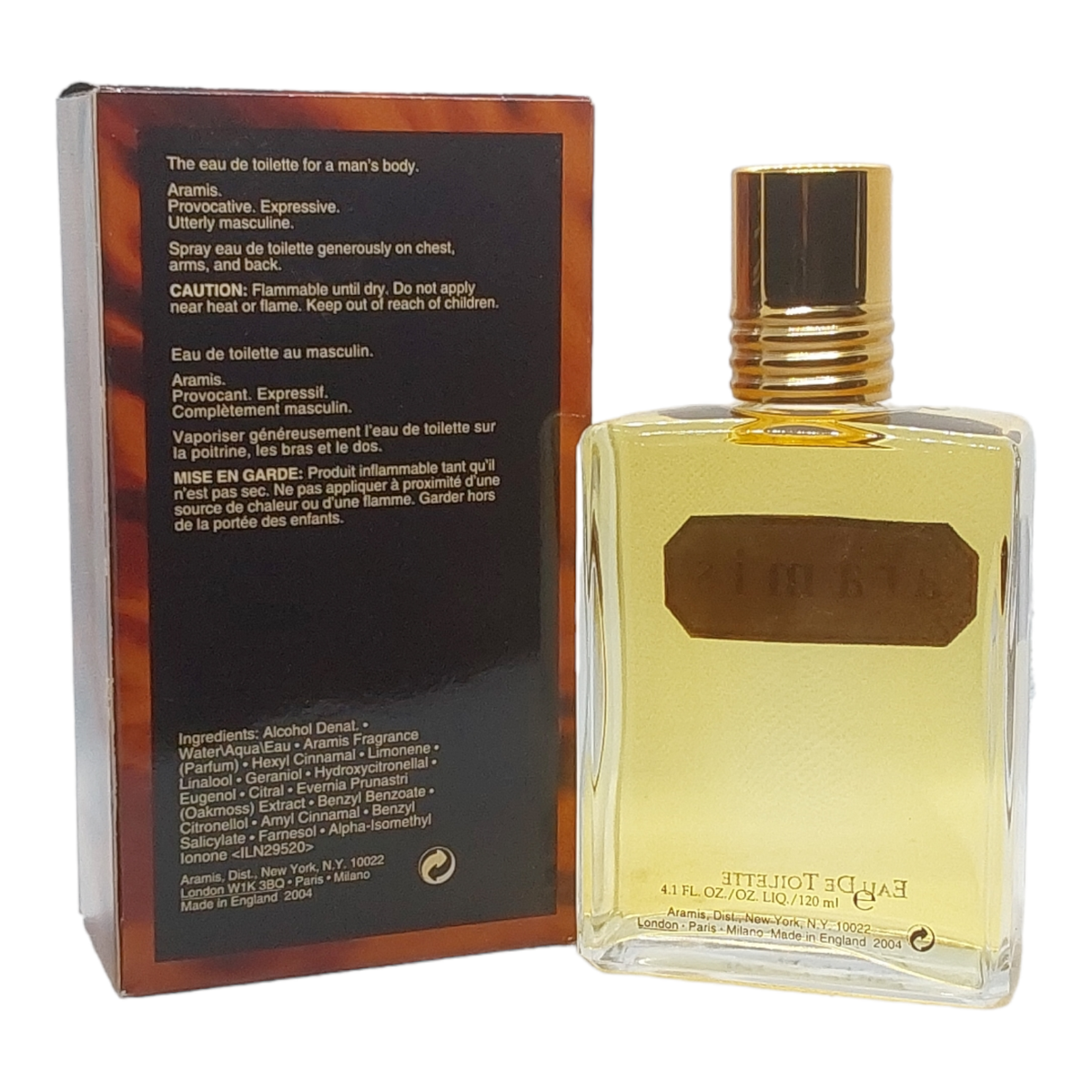 Aramis for Men Eau De Toilette 4.1 oz 120 ml EDT Spray Cologne Old