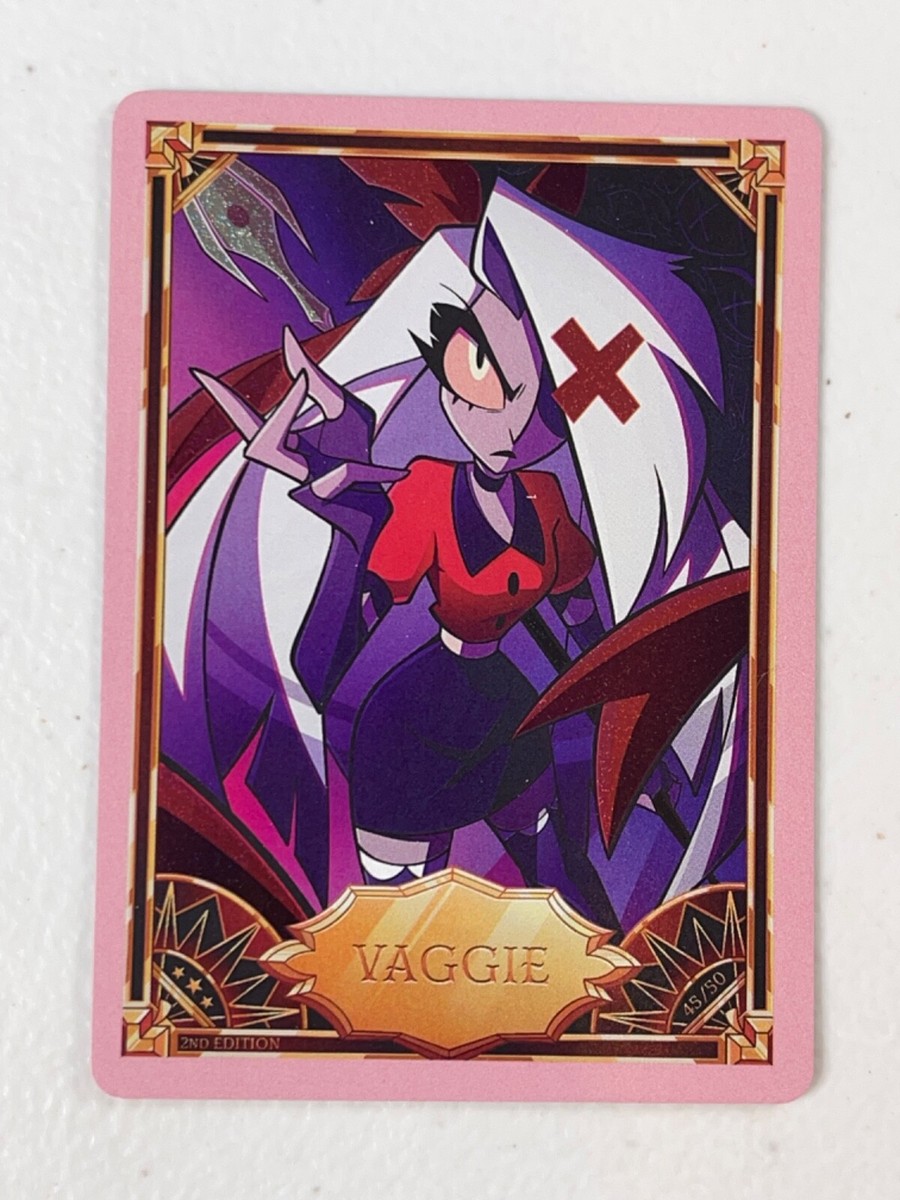 Hazbin Hotel Trading Card PINK FOIL VAGGIE 45/50 Second 2nd