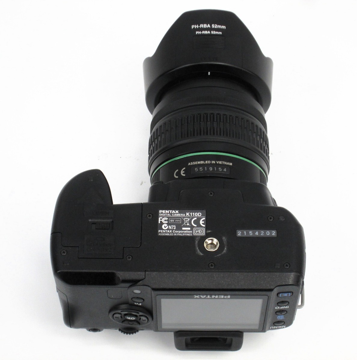 Pentax K100D DSLR DIGITAL CAMERA w/ SMC Pentax-DA 18-55mm Lens w